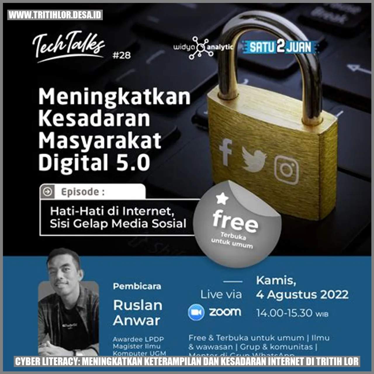 Cyber Literacy: Meningkatkan Keterampilan dan Kesadaran Internet di Tritih Lor