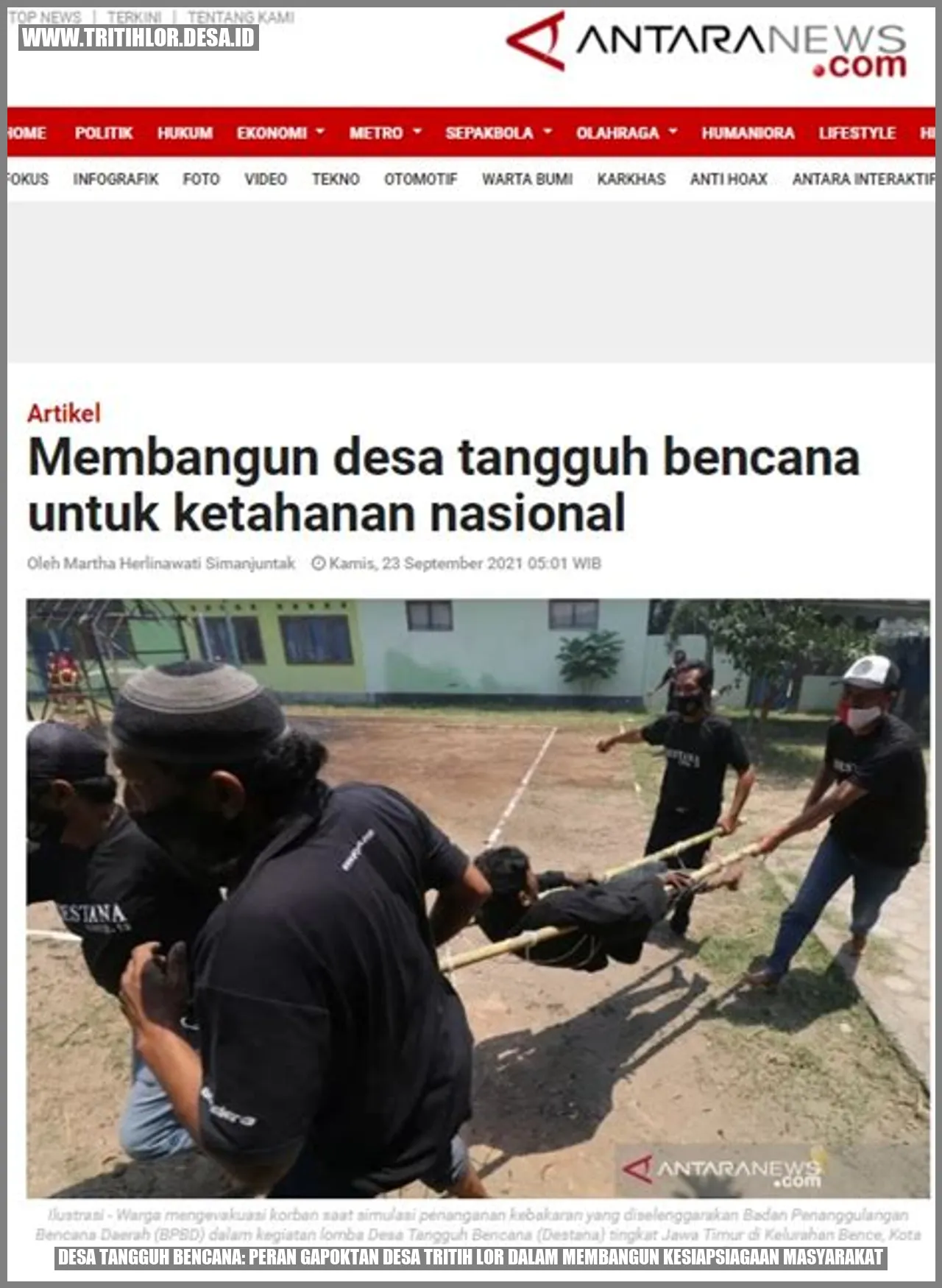 Desa Tangguh Bencana: Peran Gapoktan Desa Tritih Lor dalam Membangun Kesiapsiagaan Masyarakat