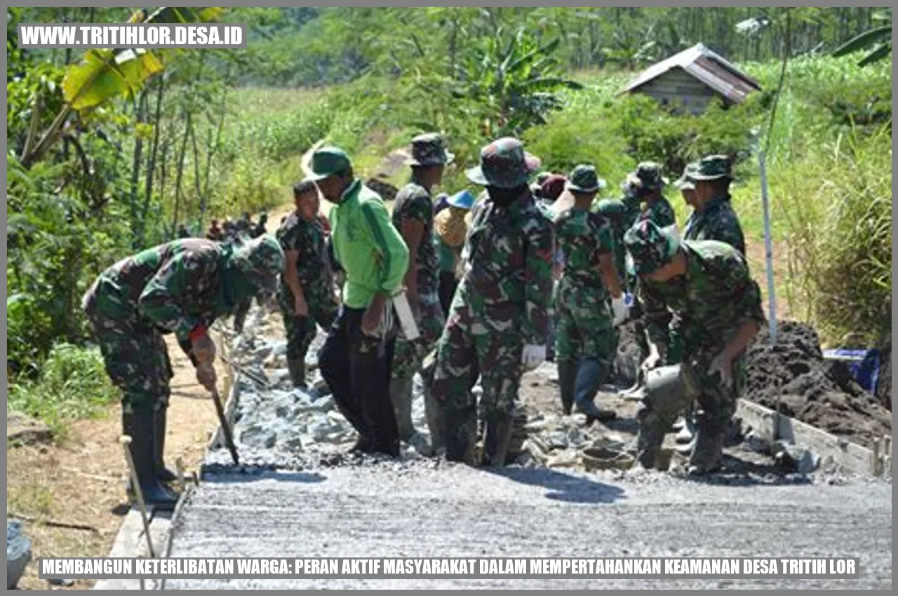 Keterlibatan Warga dalam Mempertahankan Keamanan Desa Tritih Lor