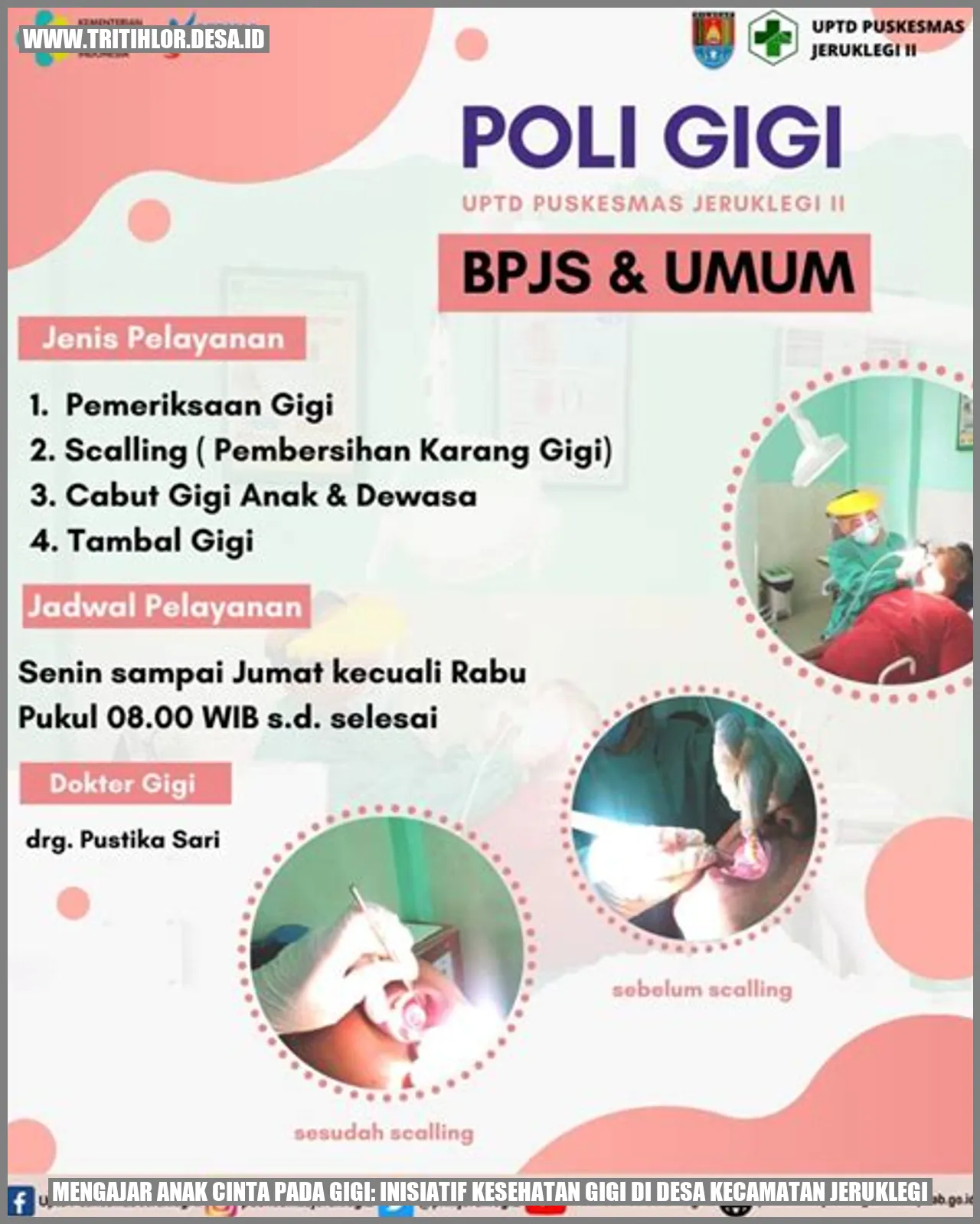 Ilustrasi anak senang menyikat gigi