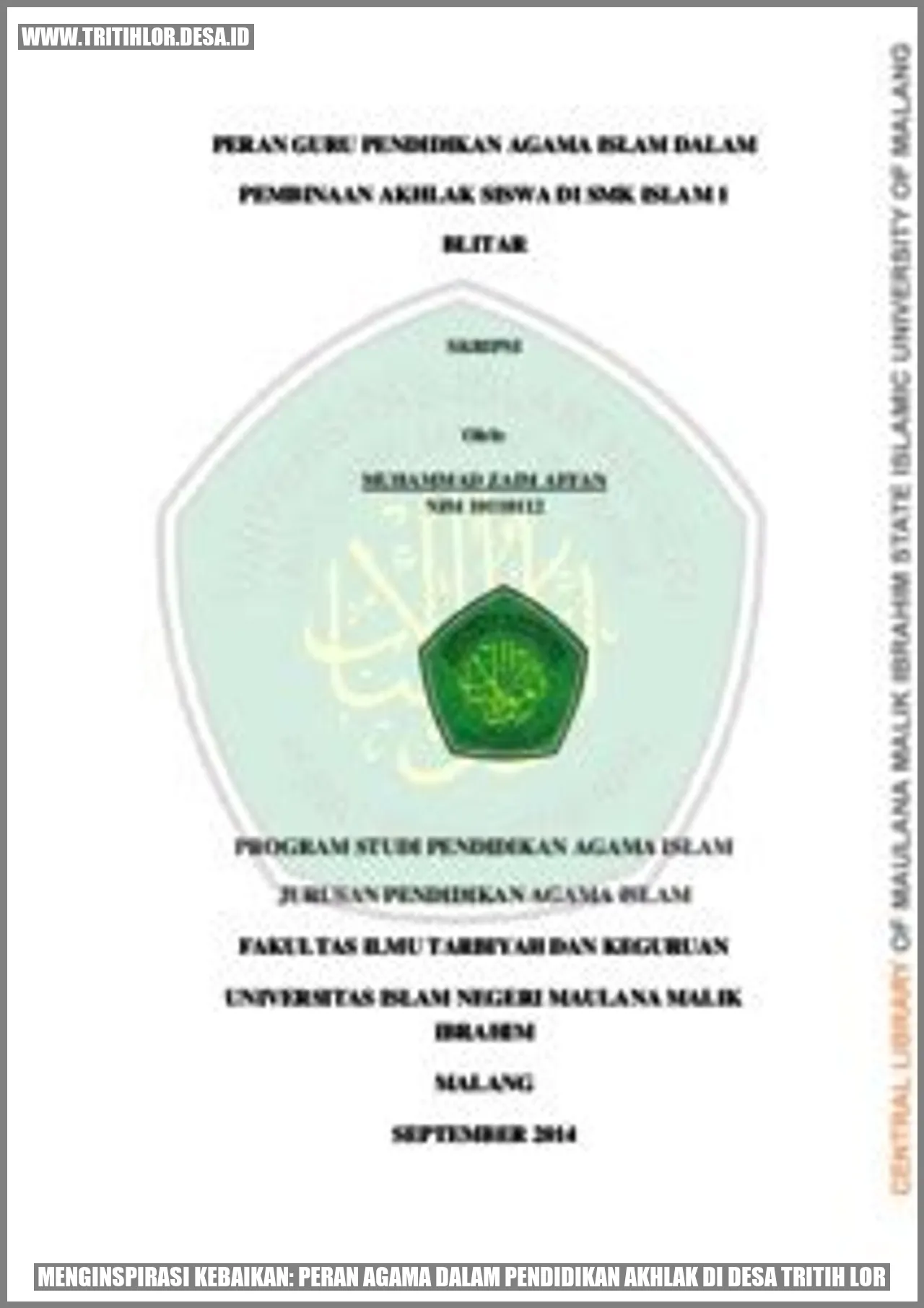 Gambar Desa Tritih Lor