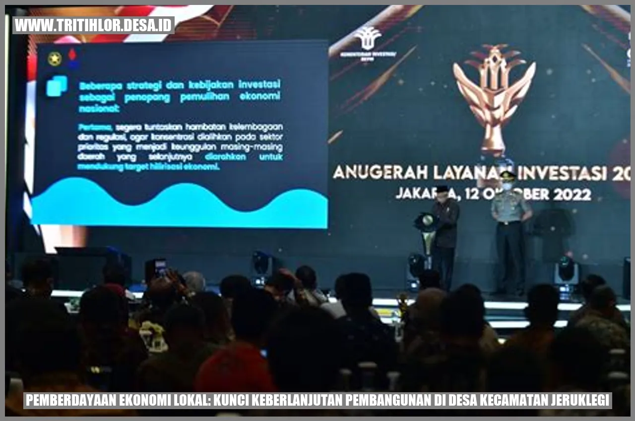 Pemberdayaan Ekonomi Lokal: Kunci Keberlanjutan Pembangunan di Desa Kecamatan Jeruklegi