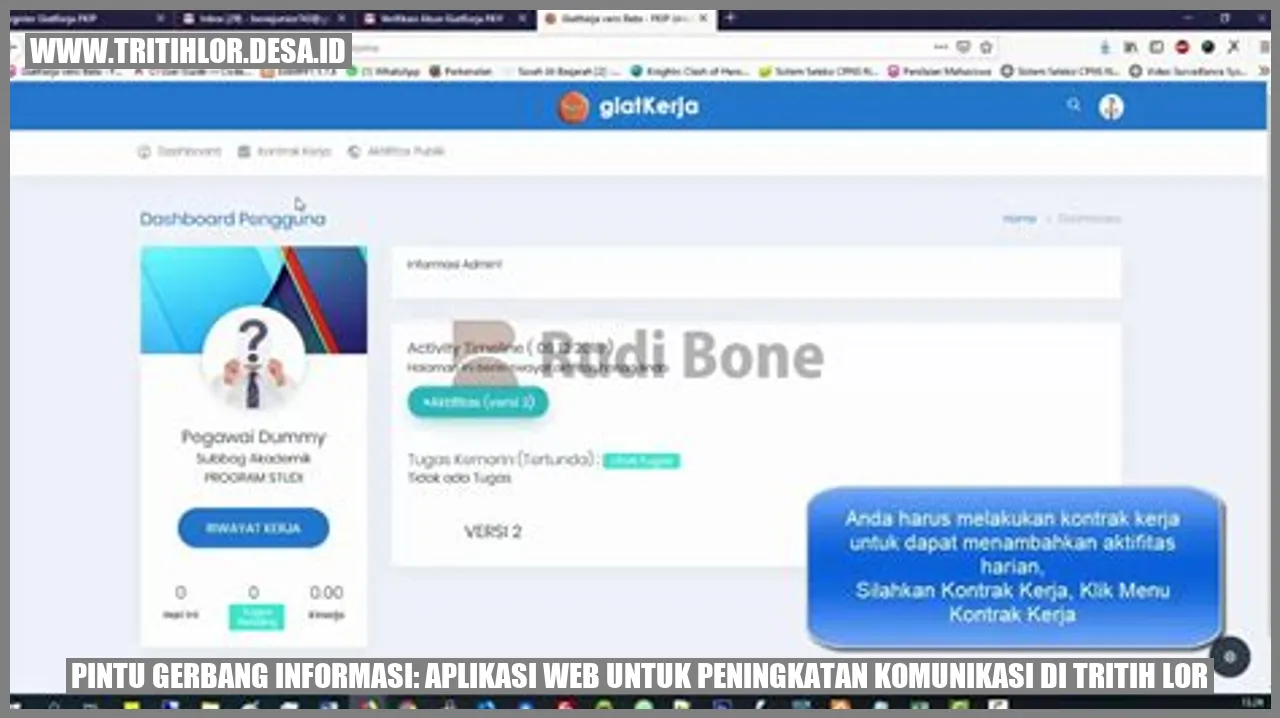 Pintu Gerbang Informasi: Aplikasi Web untuk Peningkatan Komunikasi di Tritih Lor