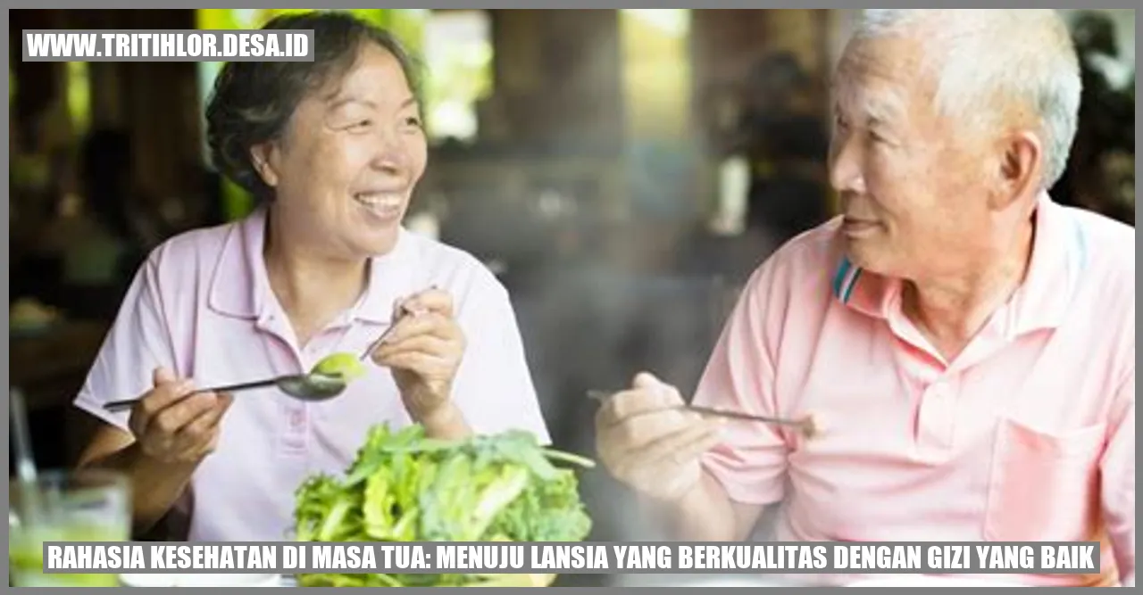 Gambar Lansia Makanan Sehat